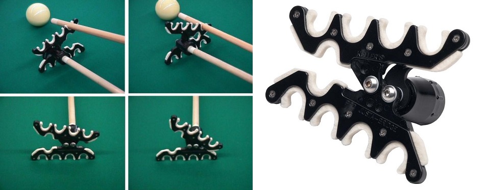 Billard Queue BrüCke mit Abnehmbarem BrüCk N6B6 Einziehbarer Pool BrüCken Stock